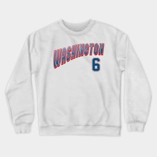 Retro Washington Number 6 Crewneck Sweatshirt